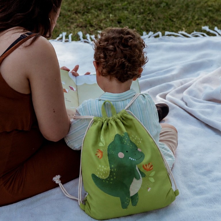 Kids Rain Poncho - Cracky the Dinosaur
