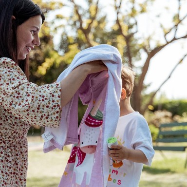Kids Rain Poncho - Cracky the Dinosaur