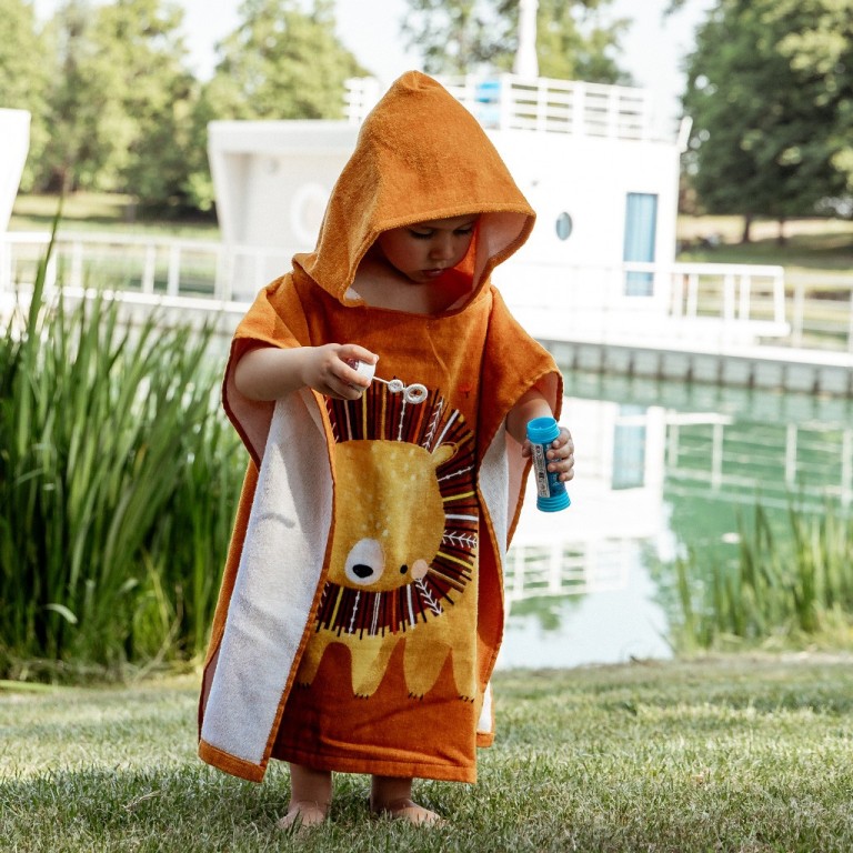 Poncho de bain pour enfants - Chompy le lion