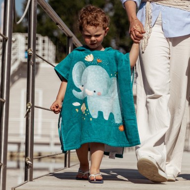Poncho da bagno - Elefante Chewy
