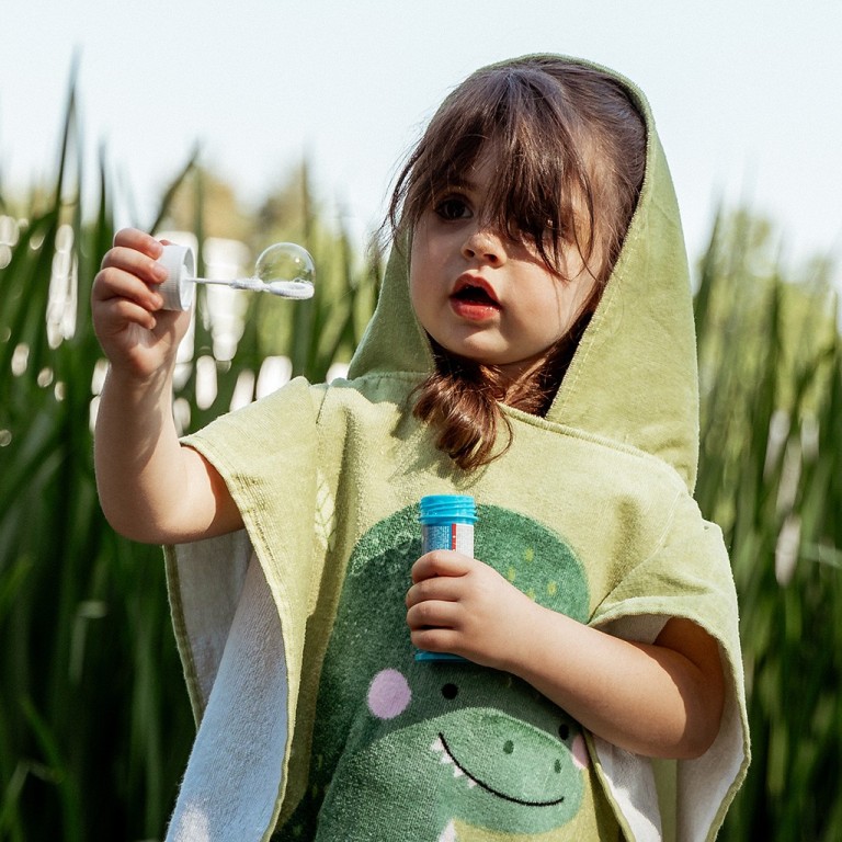 Poncho de bain pour enfants - Cracky le dinosaure
