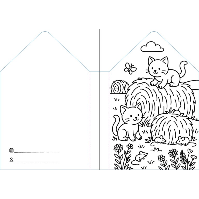 Colouring Books. La ferme
