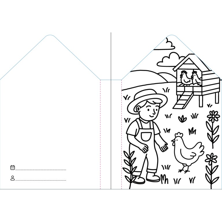 Colouring Books. La ferme