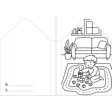 Colouring Books. La maison