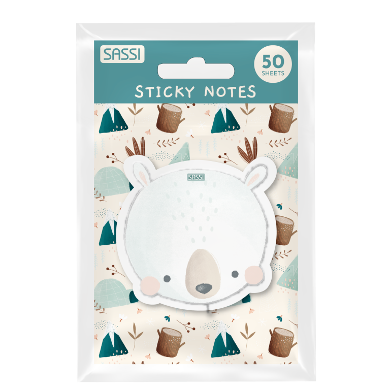 Bloc Notes Adhésif – Munchy l'Ours