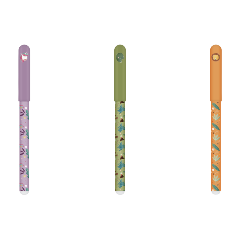 Set Penne a Sfera – Unicorno, Dinosauro e Leone