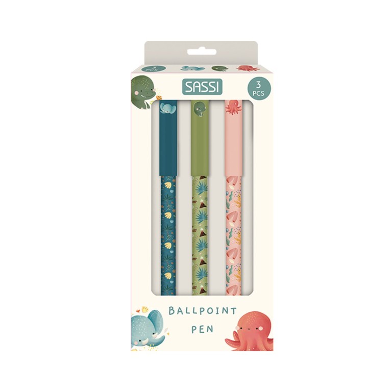 Set Penne a Sfera – Elefante, Dinosauro e Polipo