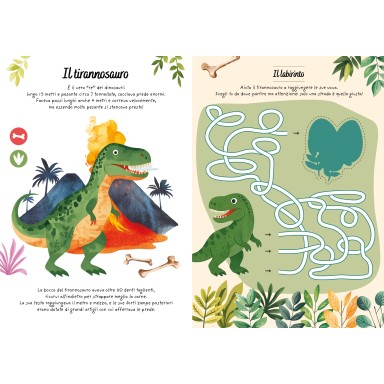 Sticker e attività. Dinosauri