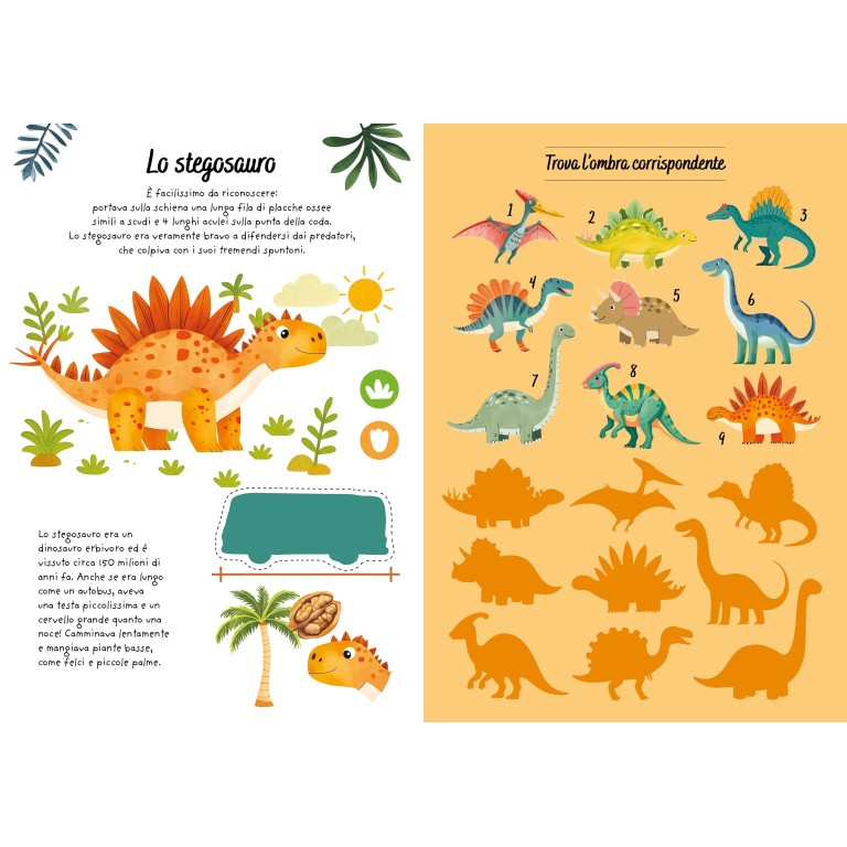 Sticker e attività. Dinosauri