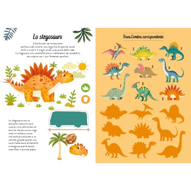 Sticker e attività. Dinosauri