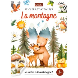 Stickers et activités. La montagne