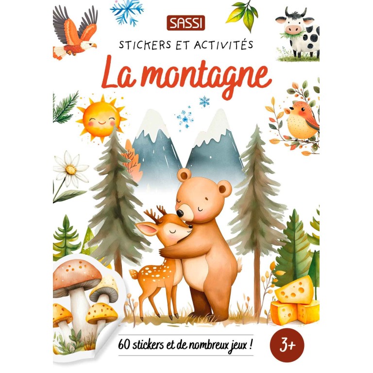Stickers et activités. La montagne