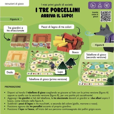 I miei primi giochi di società. I tre porcellini - Arriva il lupo! N.E. 2026
