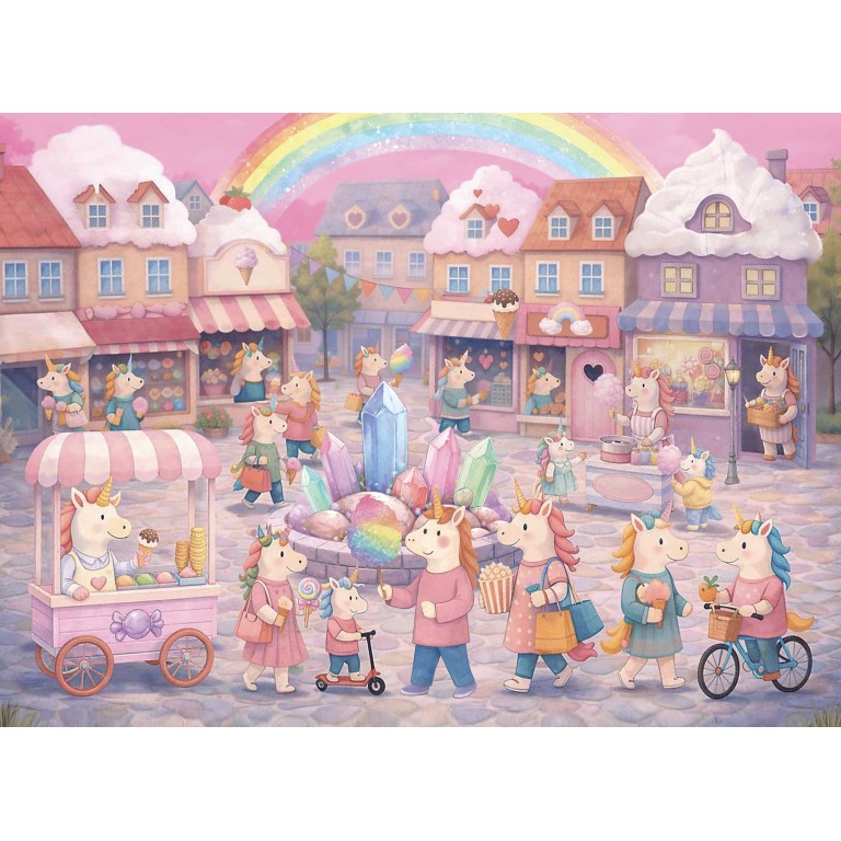 Puzzle Day & Night. Les licornes