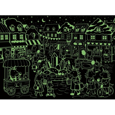 Puzzle Day & Night. Les licornes