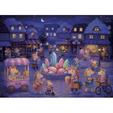 Puzzle Day & Night. Les licornes
