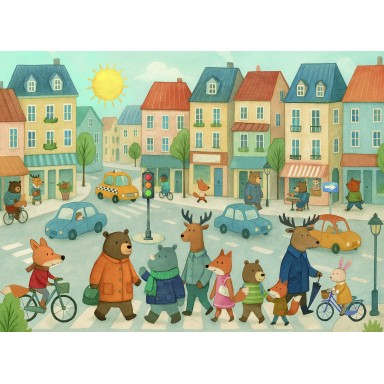 Puzzle Day & Night. La ville