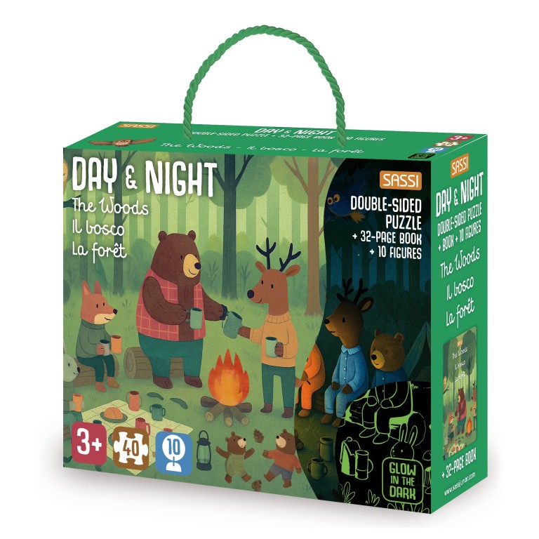 Puzzle Day & Night. The Woods
