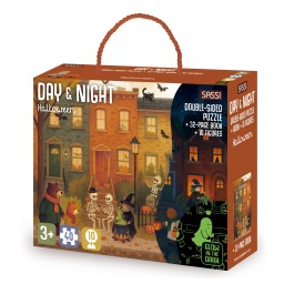 Puzzle Day & Night. Halloween