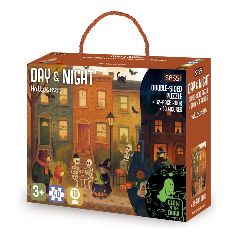 Puzzle Day & Night. Halloween
