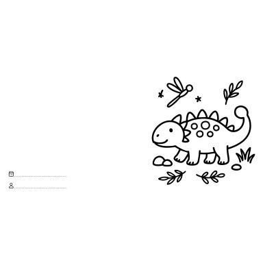 Let's Colour. Dinosauri