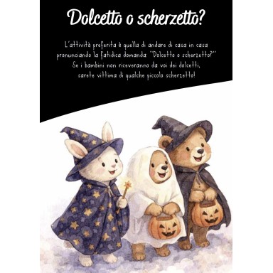 Magico puzzle ad acqua. Halloween