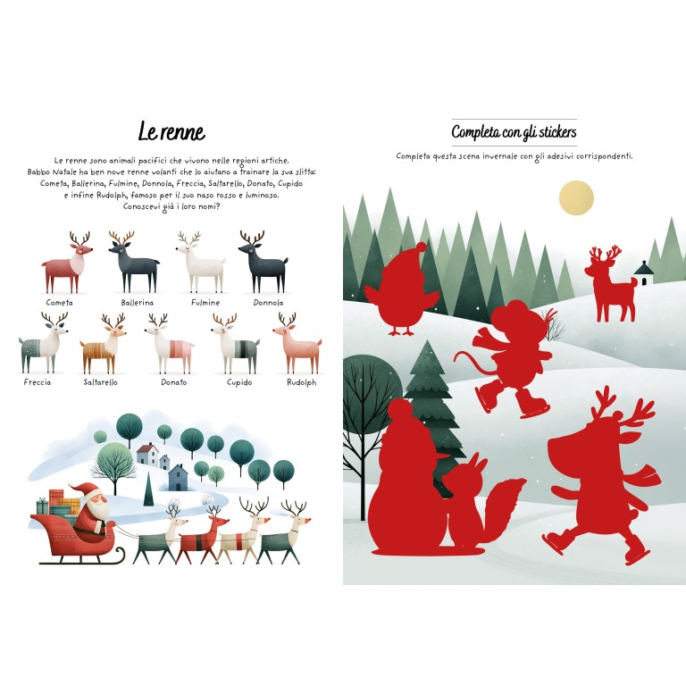 Sticker e attività. Il Natale
