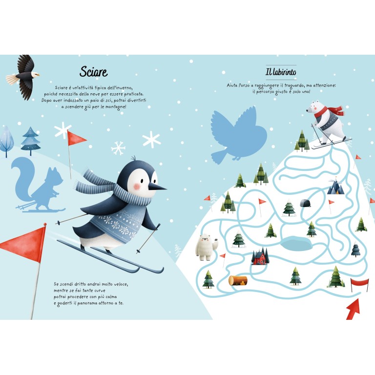 Sticker e attività. Inverno