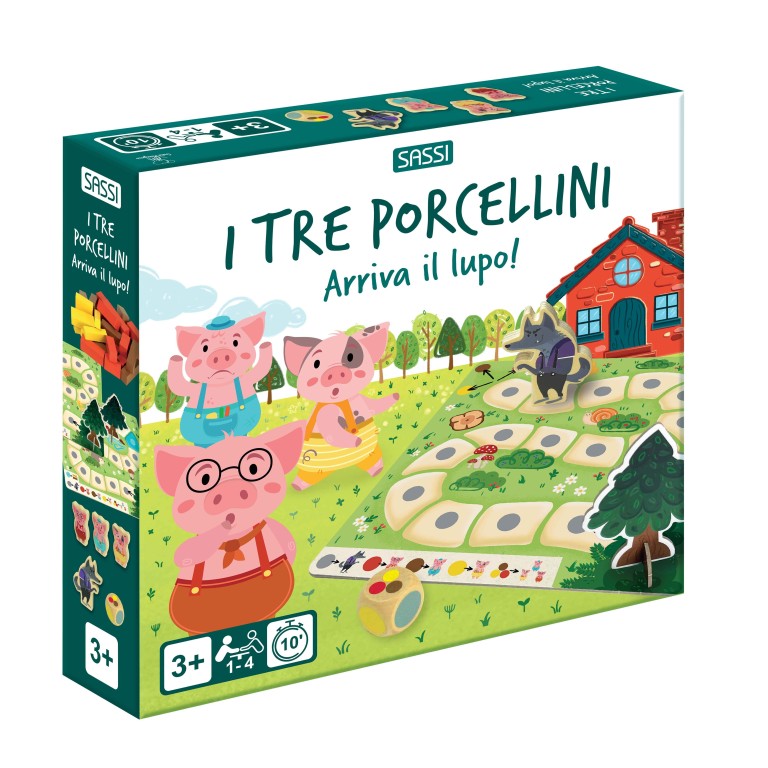 I miei primi giochi di società. I tre porcellini - Arriva il lupo! N.E. 2026