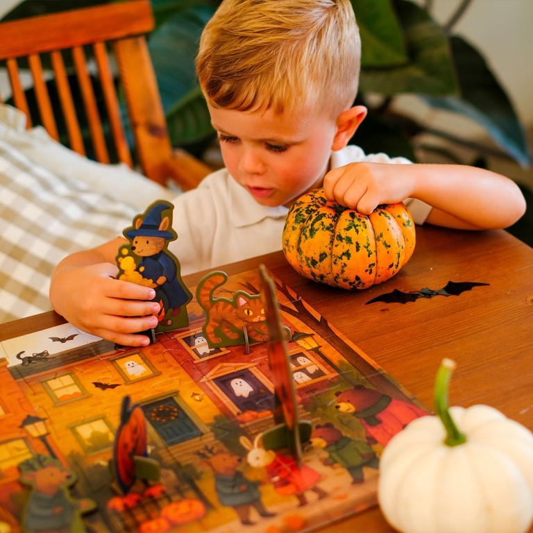 Puzzle Day & Night. Halloween