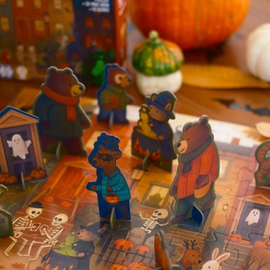 Puzzle Day & Night. Halloween