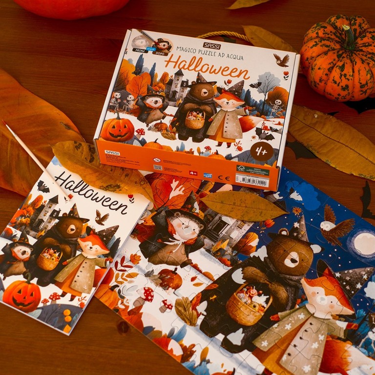 Magico puzzle ad acqua. Halloween