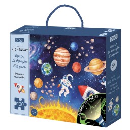Puzzle Night and Day. Discover the World - Space