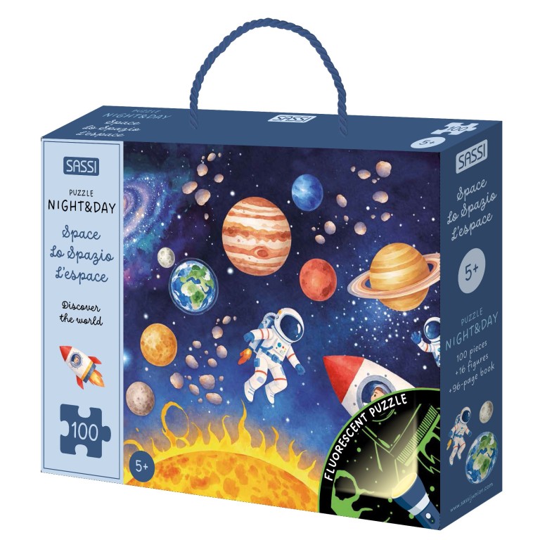 Puzzle Night and Day. Discover the World - Space