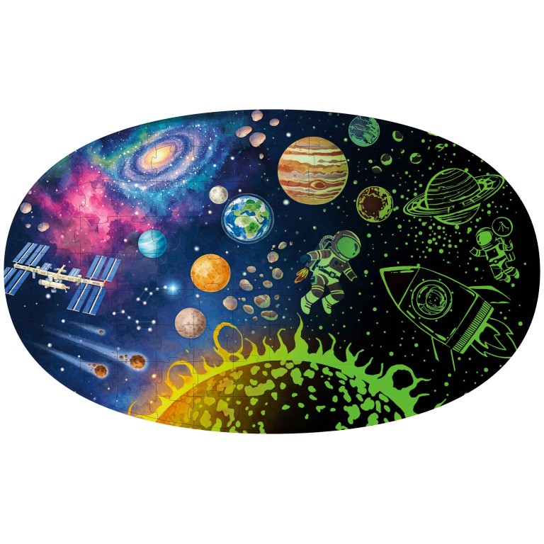 Puzzle Night and Day. Discover the World - L'espace