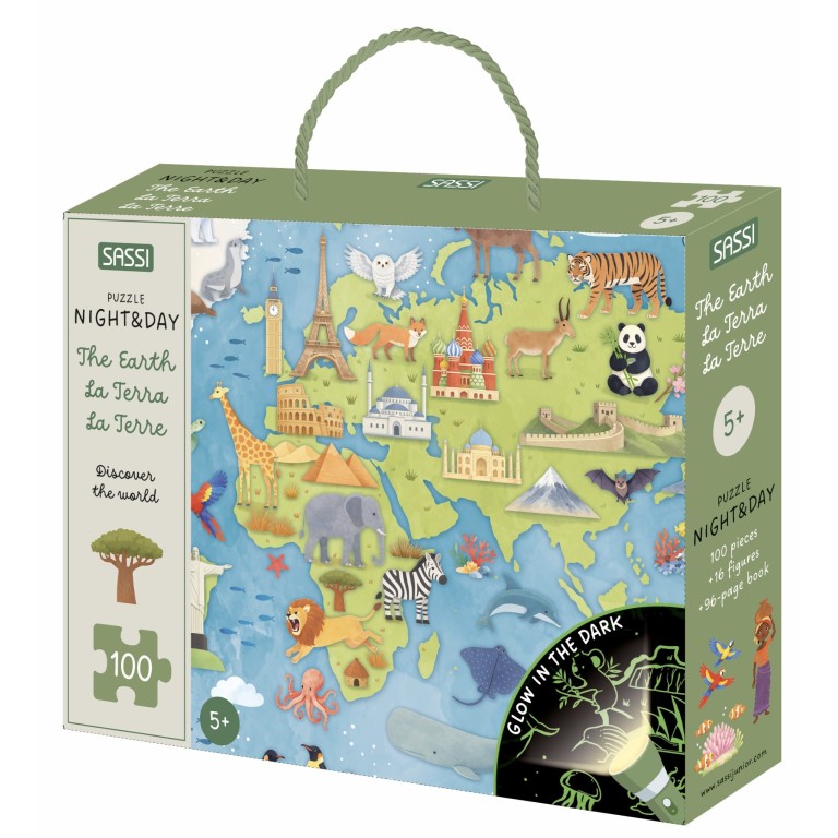 Puzzle Night and Day. Discover the World - La Terra