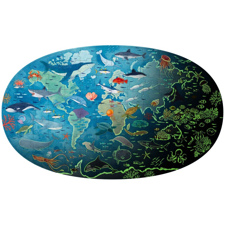Puzzle Night and Day. Discover the World - The Sea