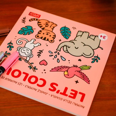 Let's Colour. Les animaux de la jungle