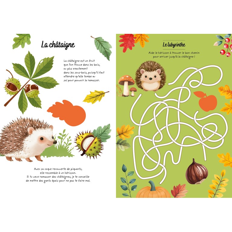 Stickers et activités. Automne
