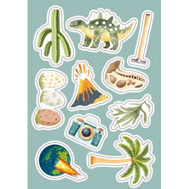 Stickers et activités. Les dinosaures