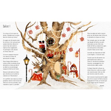 Cherche et trouve. Noël dans la forêt