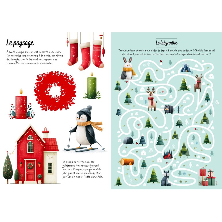 Stickers et activités. Noël