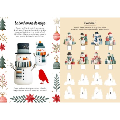 Stickers et activités. Noël