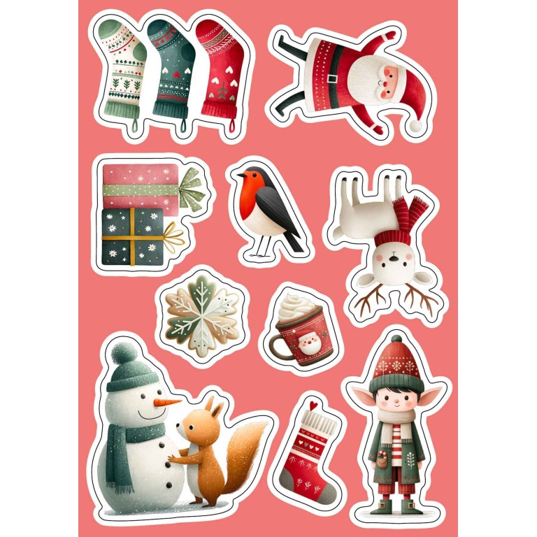 Stickers et activités. Noël