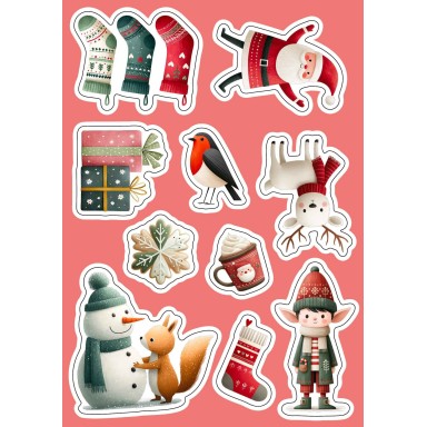 Stickers et activités. Noël