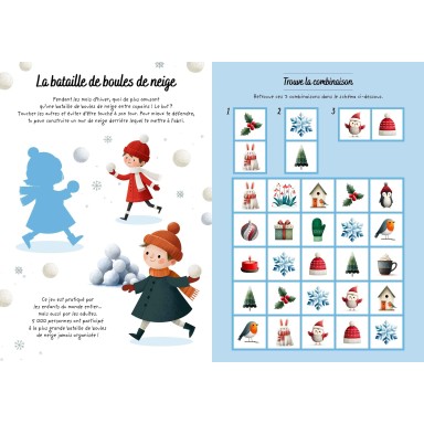 Stickers et activités. L'hiver