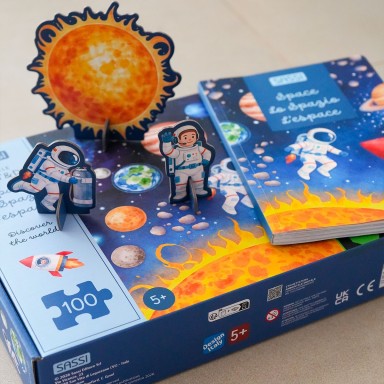 Puzzle Night and Day. Discover the World - Space