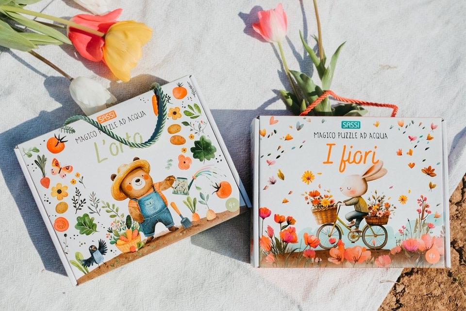 Puzzle da colorare ad acqua | Sassi Junior